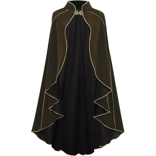 LAEMILIA Mittelalter Umhang Frauen Hexen Umhang Erwachsene Samt Gothic Vampir Outfit Renaissance Fair Kostüm Weihnachten Karneval Verkleidung Einheitsgröße von LAEMILIA