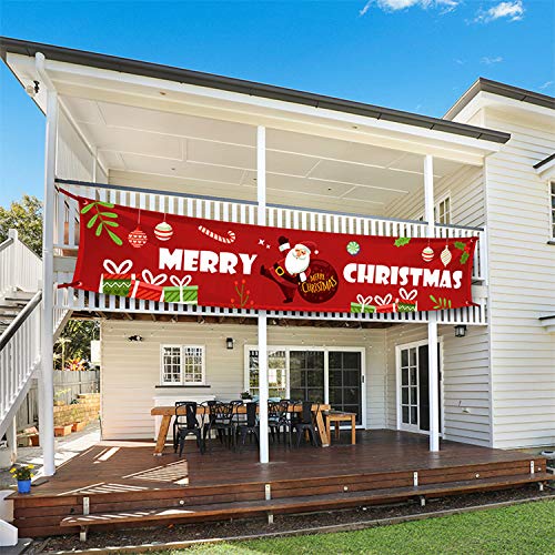LAEMILIA Weihnachtsdekoration, Banner, Buchstabenmuster, Haus, Outdoor, Party-Dekoration (02) von LAEMILIA