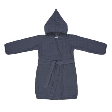 LÄSSIG Bademantel Musselin navy von LÄSSIG