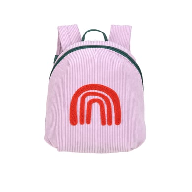 LÄSSIG Kindergartenrucksack Cord Little Gang - Regenbogen, Lila von LÄSSIG