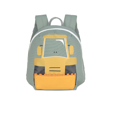 LÄSSIG Kindergartenrucksack Tiny Drivers - Bagger, Gelb von LÄSSIG