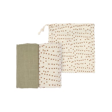 LÄSSIG Mulltücher M 2er Pack caramel 60 x 60 cm von Lässig