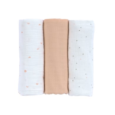 LÄSSIG Mulltücher Swaddle & Burp Blanket L GOTS Moon peach LÄSSIG Mulltücher Swaddle & Burp Blanket L GOTS Moon peach von Lässig