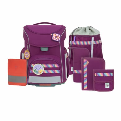 LÄSSIG Schulranzen-Set 6-tlg. Slim Unique lilac von Lässig