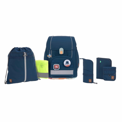 LÄSSIG Schulranzen-Set 7-tlg. Boxy Unique navy von LÄSSIG