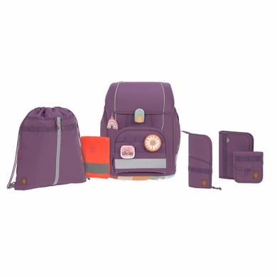 LÄSSIG Schulranzen-Set 7-tlg. Boxy Unique purple von LÄSSIG