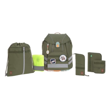 LÄSSIG Schulranzen-Set 7-tlg. Flexy Unique olive von Lässig