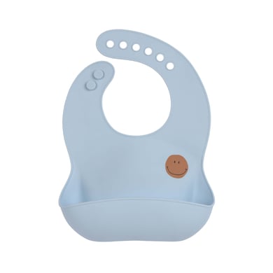 LÄSSIG Silikonlätzchen, Happy Rascals Smile sky blue von Lässig