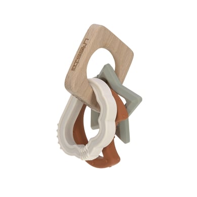 LÄSSIG Teether Wood/Silicone Little Universe von Lässig