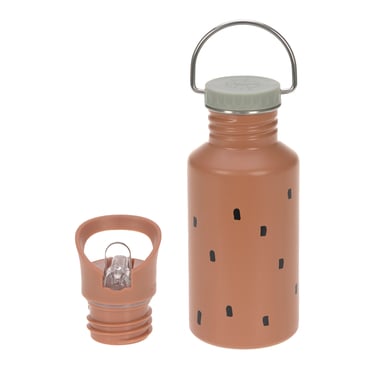 LÄSSIG Trinkflasche aus Edelstahl, Happy Prints caramel 500 ml von Lässig