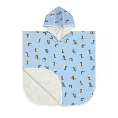 LÄSSIG UV-Badeponcho Crocodile sky blue von Lässig