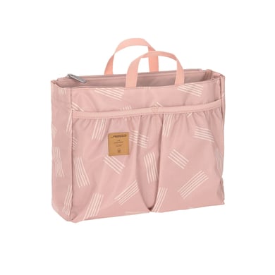 LÄSSIG Wickeltasche Casual Multitalent Organizer Soft Stripes rose von LÄSSIG