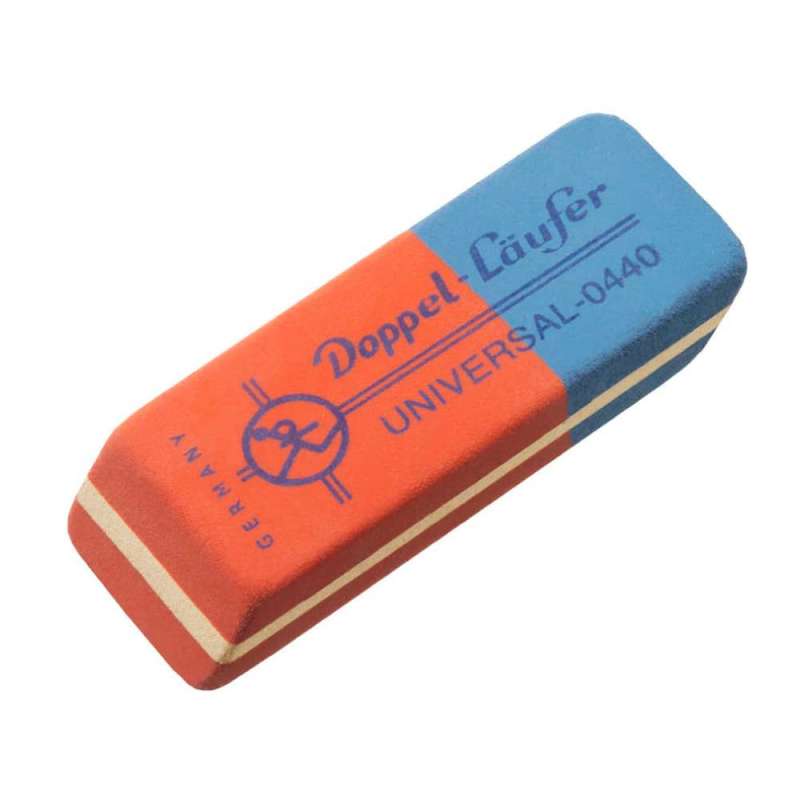 LÄUFER Radierer Kautschuk Doppel-LÄUFER, Sets Einzeln, Format 55 x 19 mm von LÄUFER