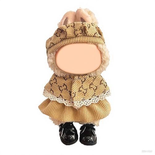 17 cm Puppenkleider-Set für Damen im Stil von L-bu, schicke Mode-Outfits, 6,7-Zoll-Modepuppenkleidung, 3-teiliges Set: Hut, Oberteil und Hose (Puppe nicht im Lieferumfang enthalten) von LAIBUY