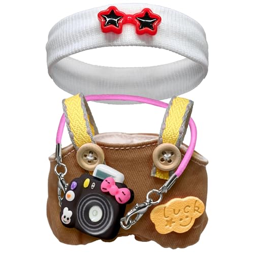 17 cm Puppenkleidung, Kleidung für Puppen-Outfit, stilvolle entzückende Puppenkleider, Zubehör für 17 cm Puppen, Spiel- und Sammler-Display (keine Puppe) (Braun) von LAIBUY