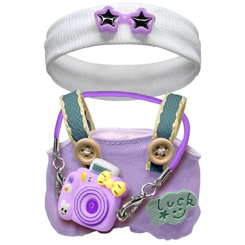 17 cm Puppenkleidung, Kleidung für Puppen-Outfit, stilvolle entzückende Puppenkleider, Zubehör für 17 cm Puppen, Spiel- und Sammler-Display (keine Puppe) (Lila) von LAIBUY