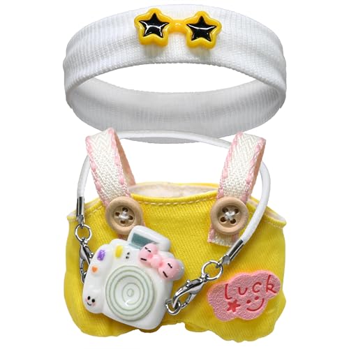 17 cm Puppenkleidung, Kleidung für Puppen-Outfit, stilvolle entzückende Puppenkleider, Zubehör für 17 cm große Puppen, Spiel- und Sammler-Display (keine Puppe) (Gelb) von LAIBUY
