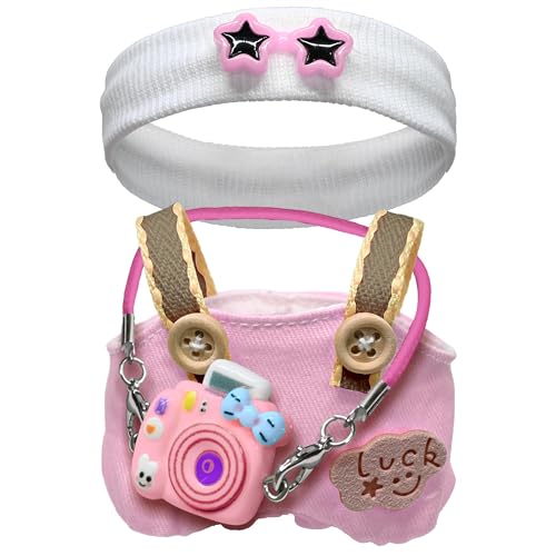 17 cm Puppenkleidung, Kleidung für Puppen-Outfit, stilvolle entzückende Puppenkleider, Zubehör für 17 cm große Puppen, Spiel- und Sammler-Display (keine Puppe) (Rosa) von LAIBUY
