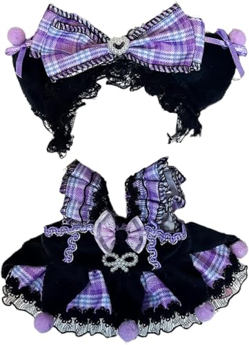 2 x Kleidung für 17 cm große Puppe, Anime-Cosplay-Kleid, süßes Puppen-Outfit-Zubehör 2 x Kleidung für 17 cm große Puppe, Anime-Cosplay-Kleid, süßes Puppen-Outfit-Zubehör von LAIBUY