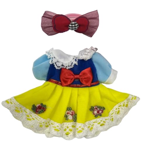 2 x Kleidung für 17 cm große Puppe, Prinzessinnenkleid, süßes Puppen-Outfit-Zubehör 2 x Kleidung für 17 cm große Puppe, Prinzessinnenkleid, süßes Puppen-Outfit-Zubehör von LAIBUY