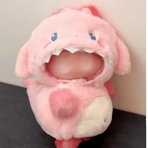 Kleidung für Puppe (ohne Puppe), geeignet für Puppen, I'm Like a Shark! 3D-Hai-Set, 2-teilig, perfekt für Sammler, Halloween, Weihnachten und Geburtstagsgeschenke (3D-Rosa) von LAIBUY