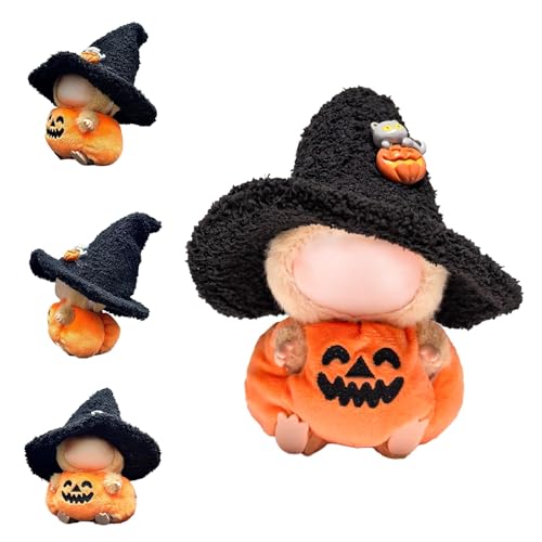 Kleidung für Puppen, süßes Outfit für 17 cm, 1-teiliges Kostümzubehör, Puppe, perfekt für Sammler und Verkleidungen (Halloween-Kürbis-Set A) von LAIBUY