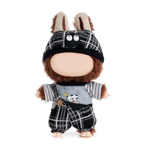Kleidung für Puppen (Puppe nicht im Lieferumfang enthalten), 17/15 cm Puppenkleidungsset für Puppen-Outfit, Zubehör für Puppen, karierter Junge von LAIBUY