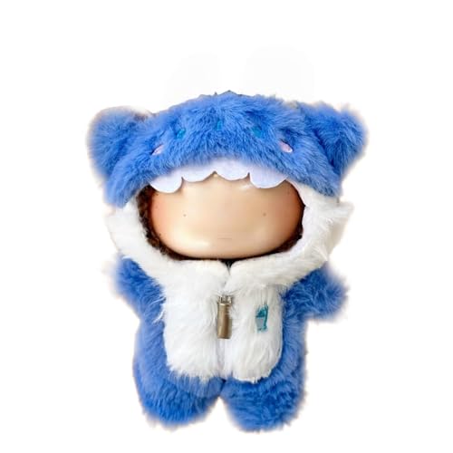 Kleidung für Puppen - Niedliches Hai-Outfit für 6,7 Zoll (17 cm) 1-teiliges Marine-Thema-Kostüm-Zubehör, Freunde (Puppe nicht im Lieferumfang enthalten), perfekt für Sammler und Verkleidungen (keine von LAIBUY