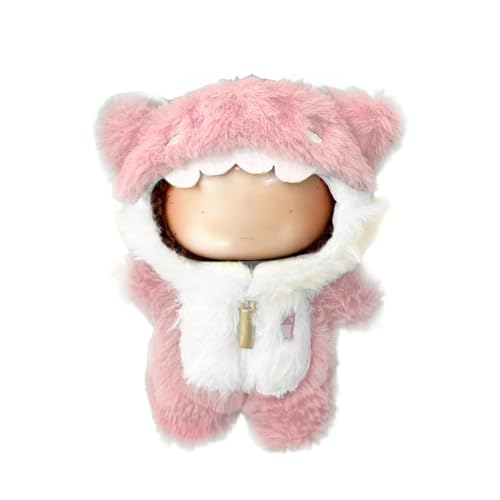 Kleidung für Puppen - Niedliches Hai-Outfit für 6,7 Zoll (17 cm) 1-teiliges Marine-Thema-Kostüm-Zubehör, Freunde (Puppe nicht im Lieferumfang enthalten), perfekt für Sammler und Verkleidungen (Rosa) von LAIBUY