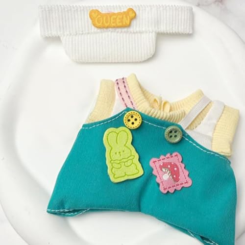 Puppenkleidung kompatibel mit L-bu 17 cm Puppe, handgefertigtes Häkel-Miniatur-Kleidungszubehör für L-bu, kompatibel mit L-bu Outfit, Puppenzubehör, Geschenke für Mädchen und Jungen von LAIBUY