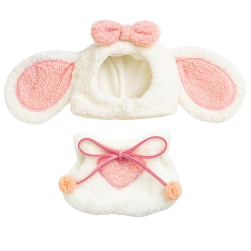 Puppenkleidungs-Set, kompatibel mit La/Bu/Bu 17 cm Puppen, rosa Puppen-Outfit-Zubehör-Sets, niedliche Plüschkleidung, Puppenmädchen und Kinder für beste Geschenke Puppenkleidungs-Set, kompatibel mit La/Bu/Bu 17 cm Puppen, rosa Puppen-Outfit-Zubehör-Sets, niedliche Plüschkleidung, Puppenmädchen und Kinder für beste Geschenke von LAIBUY