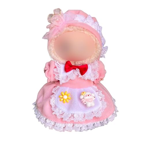 Puppenkleidungs-Set (ohne Puppe), 17 cm, süßes Kleid, kompatibel mit Puppen-Outfits (Rosa) von LAIBUY