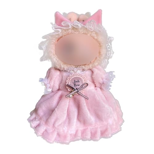 Puppenkleidungsset (ohne Puppe), 17 cm, süßes Kleid, kompatibel mit Puppen-Outfits (rosa Prinzessin) von LAIBUY