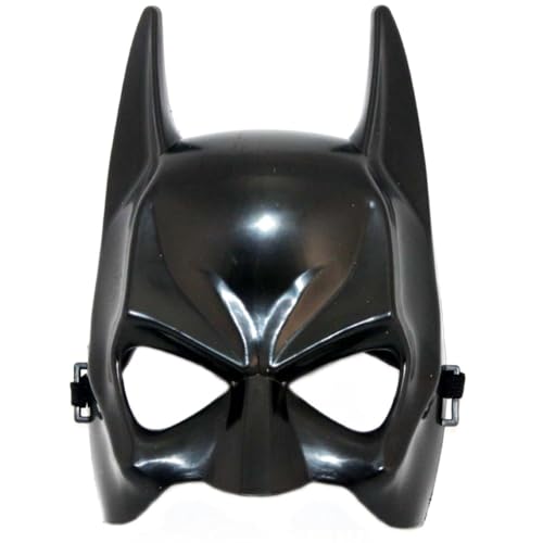 Unisex-Gesichtsmaske aus Kunststoff, schwarz, Batman, Dark Knight Superheld, Augenmaske, Halloween-Party, Maskerade, Verkleidung von LAIBUY