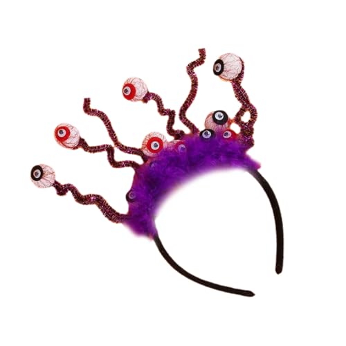 Halloween-Eyeball-Haarband für Festival, gruseliges Stirnband, Cosplay, Kopfbedeckung, Kostüm, Kopfschmuck, Maskeraden, Haar-Accessoire, Party-Zubehör Halloween-Eyeball-Haarband für Festival, gruseliges Stirnband, Cosplay, Kopfbedeckung, Kostüm, Kopfschmuck, Maskeraden, Haar-Accessoire, Party-Zubehör von LAIOUSN