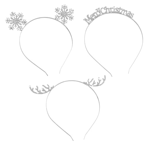 LAIOUSN 3 x Strasssteine, Weihnachts-Rentier-Haarreifen, Party-Requisiten, schimmerndes Stirnband, Festival-Zubehör für Partys und Bühnenshows, Urlaubskopf-Zubehör LAIOUSN 3 x Strasssteine, Weihnachts-Rentier-Haarreifen, Party-Requisiten, schimmerndes Stirnband, Festival-Zubehör für Partys und Bühnenshows, Urlaubskopf-Zubehör von LAIOUSN