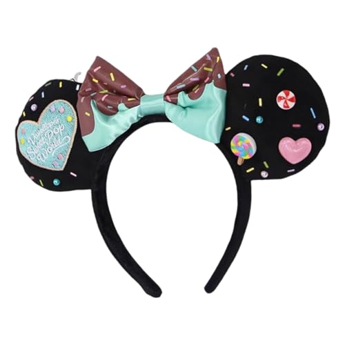 LAIOUSN Großes weiches Plüsch-Ohren-Haarband mit klassischer Schleife für Weihnachten, Party, Cosplay, Kostüm, Erwachsene und Kinder, süße Schokoladenschleifen, Stirnbänder LAIOUSN Großes weiches Plüsch-Ohren-Haarband mit klassischer Schleife für Weihnachten, Party, Cosplay, Kostüm, Erwachsene und Kinder, süße Schokoladenschleifen, Stirnbänder von LAIOUSN