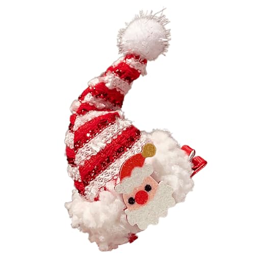 LAIOUSN Haarspange mit Weihnachtsmannmützen/Baum-Haarspangen, Pferdeschwanz-Halter, Anstecknadel für formelle Partys und Schulveranstaltungen, Weihnachts-Haar-Accessoires von LAIOUSN