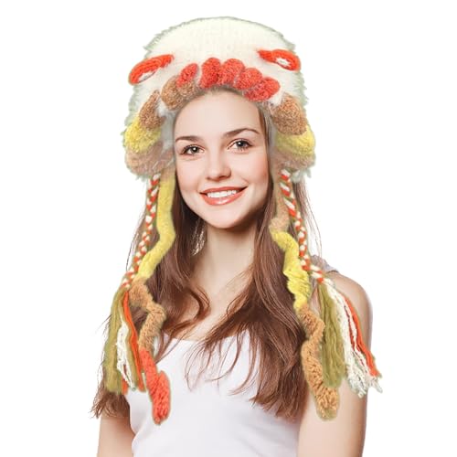 LAIOUSN Hut mit Monster-Muster, für Kinder, modisch, Plüsch, Ohrenschutz, für Outdoor-Event, Party, Neuheit von LAIOUSN
