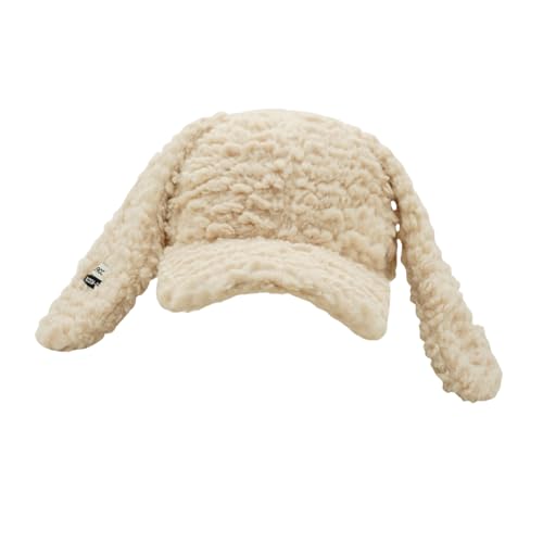 LAIOUSN Modischer Lop-Ohr-Hut für Damen, Plüsch, Hasenohren, Baseballmütze, Cosplay, Kostüm, Outdoor, Wandern, winddicht, Kopfbedeckung, Party-Zubehör von LAIOUSN