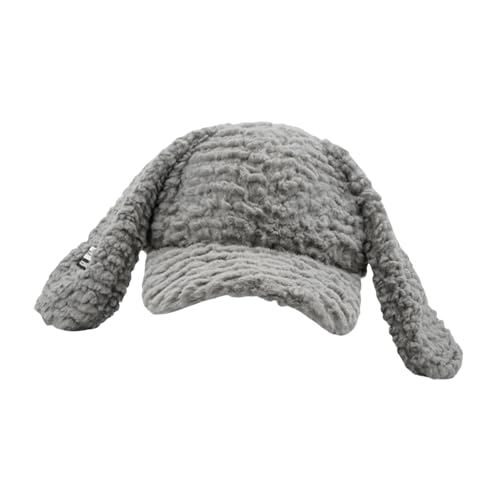 LAIOUSN Modischer Lop-Ohr-Hut für Damen, Plüsch, Hasenohren, Baseballmütze, Cosplay, Kostüm, Outdoor, Wandern, winddicht, Kopfbedeckung, Party-Zubehör von LAIOUSN