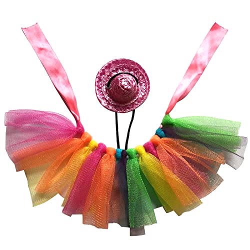 LAIOUSN Tutu-Rock, Cosplay-Thema, lustiges Zubehör für Bartdrachen, Kopfschmuck, Party-Kostüm, Kleid von LAIOUSN