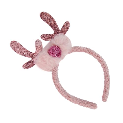 LAIOUSN Weihnachts-Rentier-Haarreif mit Ohren, festliches Elch-Kostüm, Haarschmuck, Kopfschmuck, Dekoration für Kinder, Weihnachts-Kopfbedeckung von LAIOUSN