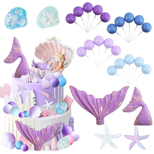 Meerjungfrau Torten Deko, Meerjungfrau Kuchendeko Cake Toppers, Tortendeko Tiere Kuchendeko Geburtstag Meerjungfrau für Geburtstag Party Kinder Mädchen Baby Shower Meerjungfrau Torten Deko, Meerjungfrau Kuchendeko Cake Toppers, Tortendeko Tiere Kuchendeko Geburtstag Meerjungfrau für Geburtstag Party Kinder Mädchen Baby Shower von LAISLLA