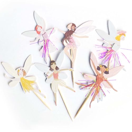 LAJUP 12 Stück Feen Geburtstag Deko,Muffin Deko,Topper Cupcake,Kuchen Toppers Cake Dekoration,Blumen Kinder Party,Fee Tortendeko Ballerina,Für Muffins Mädchen Magier,Kuchendeko,Cupcake-Dekoratio LAJUP 12 Stück Feen Geburtstag Deko,Muffin Deko,Topper Cupcake,Kuchen Toppers Cake Dekoration,Blumen Kinder Party,Fee Tortendeko Ballerina,Für Muffins Mädchen Magier,Kuchendeko,Cupcake-Dekoratio von LAJUP