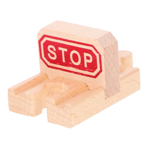 2Stücke Holzspielzeug Stop Track für Holzeisenbahnen Gleiszubehör für Kreative Spielwelten und Fantasievolles und Familienaktivitäten 2Stücke Holzspielzeug Stop Track für Holzeisenbahnen Gleiszubehör für Kreative Spielwelten und Fantasievolles und Familienaktivitäten von LALADEFIEE