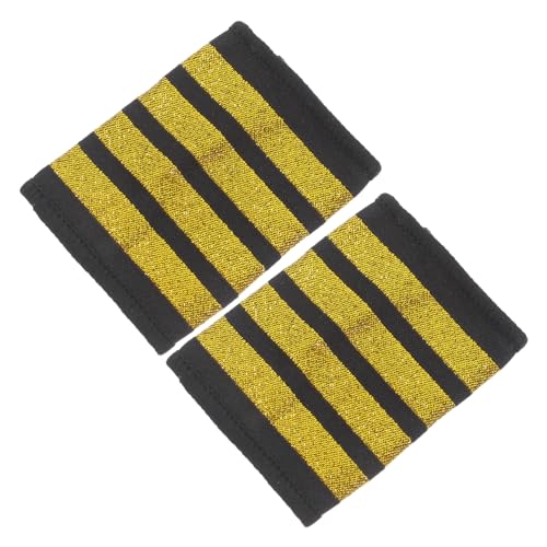 LALADEFIEE 1 Paar Pilot -Elektro -Elektro -elektroscheibe Captain Schulterboards Cosplay Uniform Unklan von LALADEFIEE