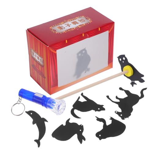 LALADEFIEE 1 Set DIY Puppets Theatre Craft Activities Interactive Shadow Puppen Puppenspiele Theater Kit Bildungsschattenpuppen Für Kreatives Geschichtenerzählen von LALADEFIEE