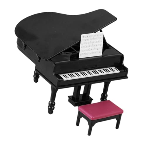 LALADEFIEE 1 Set Mini Klavier Modellierung Modell Miniatur Klavier Hocker Musik Partitur Puppe LALADEFIEE 1 Set Mini Klavier Modellierung Modell Miniatur Klavier Hocker Musik Partitur Puppe von LALADEFIEE