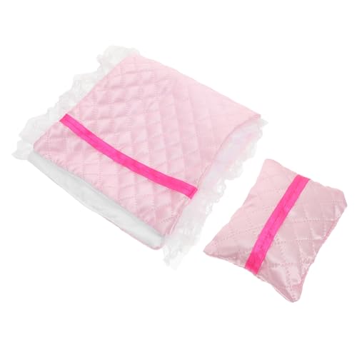 LALADEFIEE 1 Set Miniatur Puppenhaus Bettwäsche Set Winziges Kissen Und Bettlaken Set Für Puppenhaus Schlafzimmer Miniatur Möbel Mini Zubehör LALADEFIEE 1 Set Miniatur Puppenhaus Bettwäsche Set Winziges Kissen Und Bettlaken Set Für Puppenhaus Schlafzimmer Miniatur Möbel Mini Zubehör von LALADEFIEE